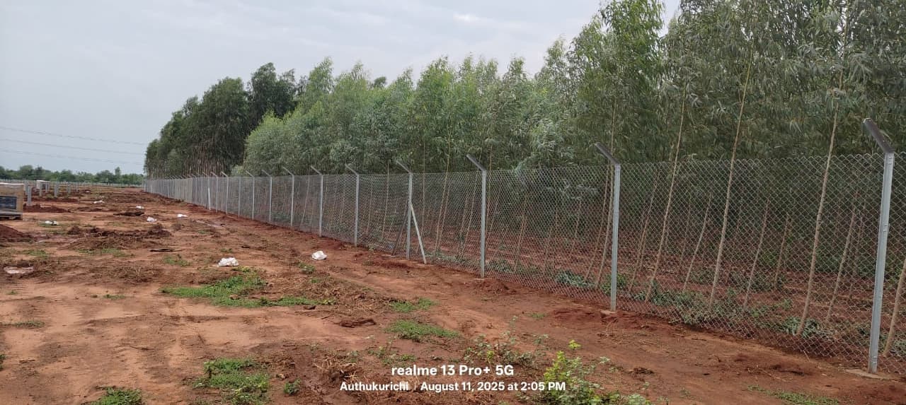 Sri Velmurugan Solar - Completed Angle Fencing Project 4