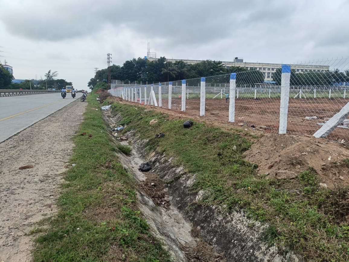 Sri Velmurugan Solar - Completed Chain Link Fencing Project 7