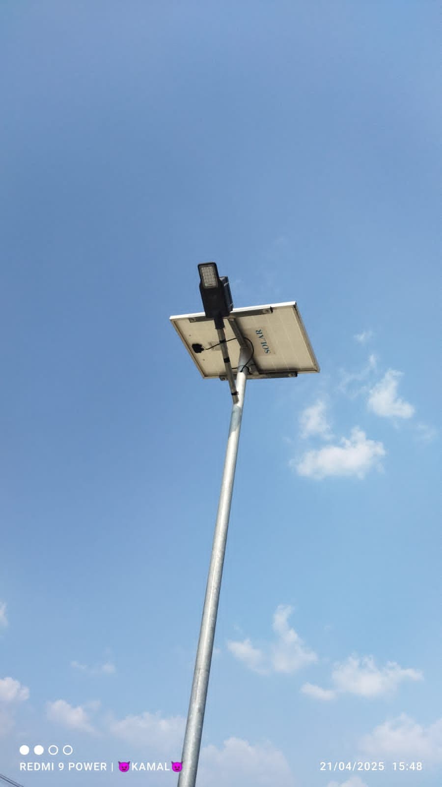 Sri Velmurugan Solar - Completed Street Light Project 9