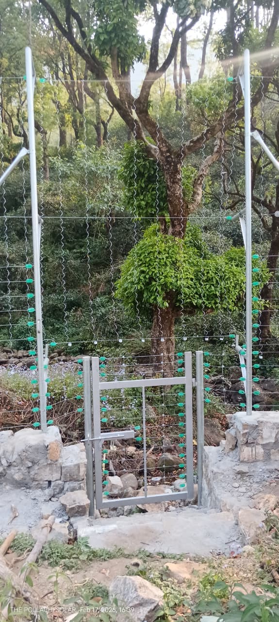 Sri Velmurugan Solar - Completed Hanging Solar Fencing Project 1