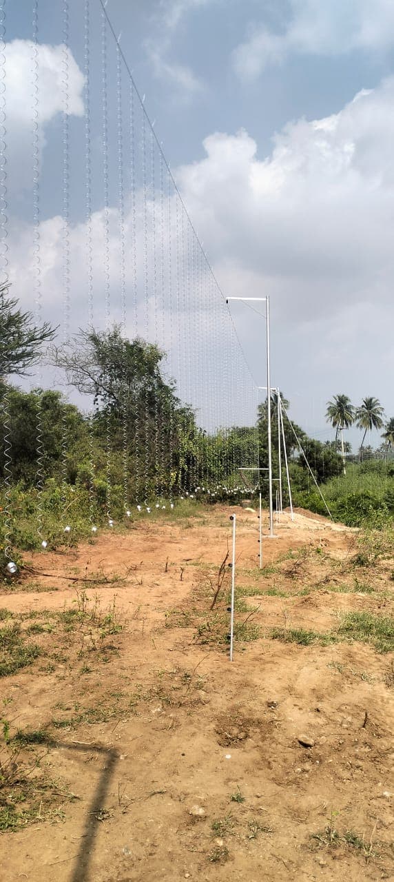 Sri Velmurugan Solar - Completed Hanging Solar Fencing Project 2