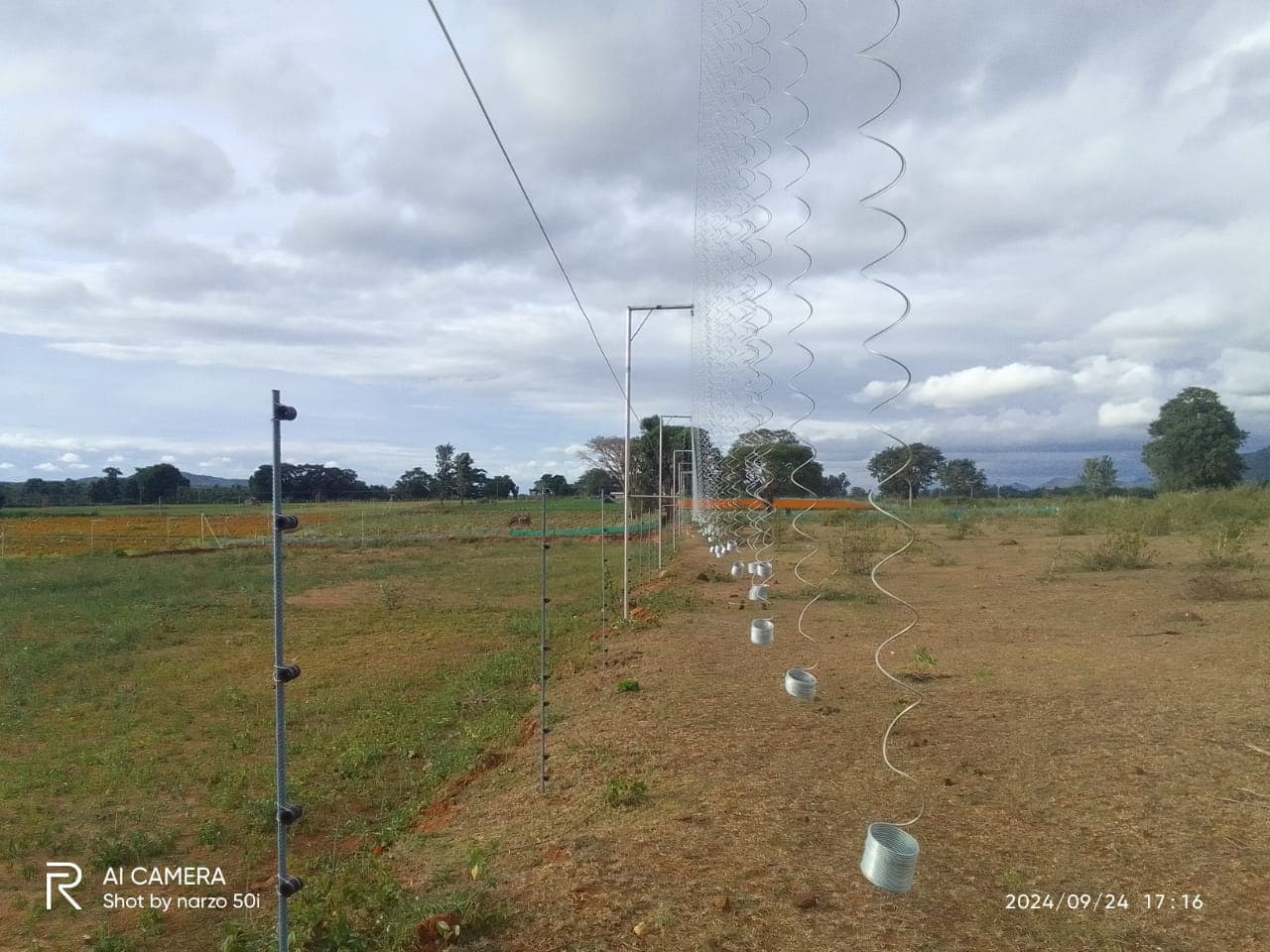 Sri Velmurugan Solar - Completed Hanging Solar Fencing Project 3