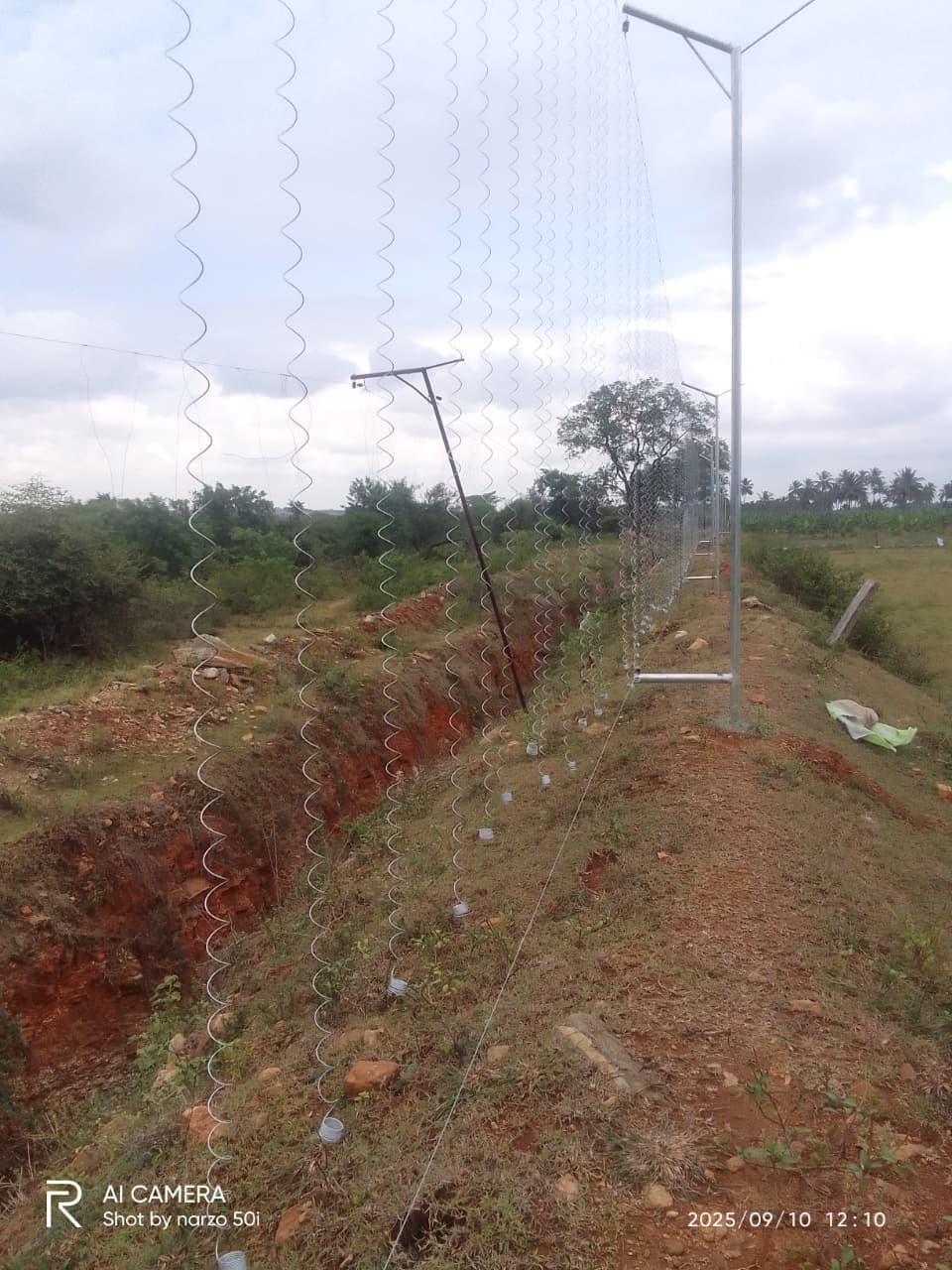 Sri Velmurugan Solar - Completed Hanging Solar Fencing Project 9
